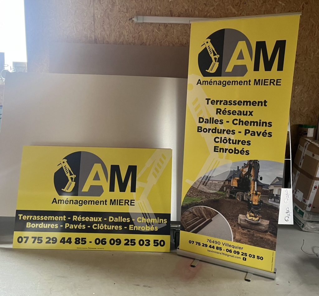 Création et impression de Roll up et panneau publicitaire