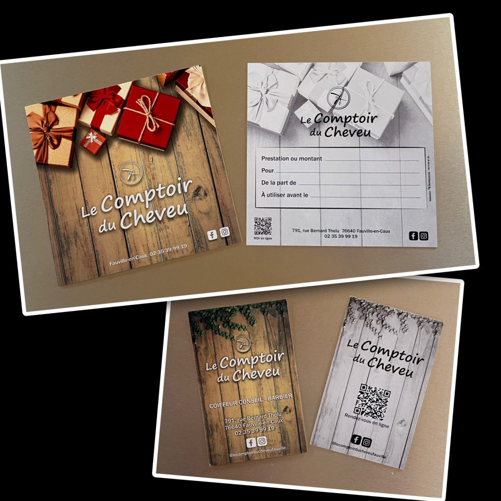 Impression carte de visite et carte cadeau