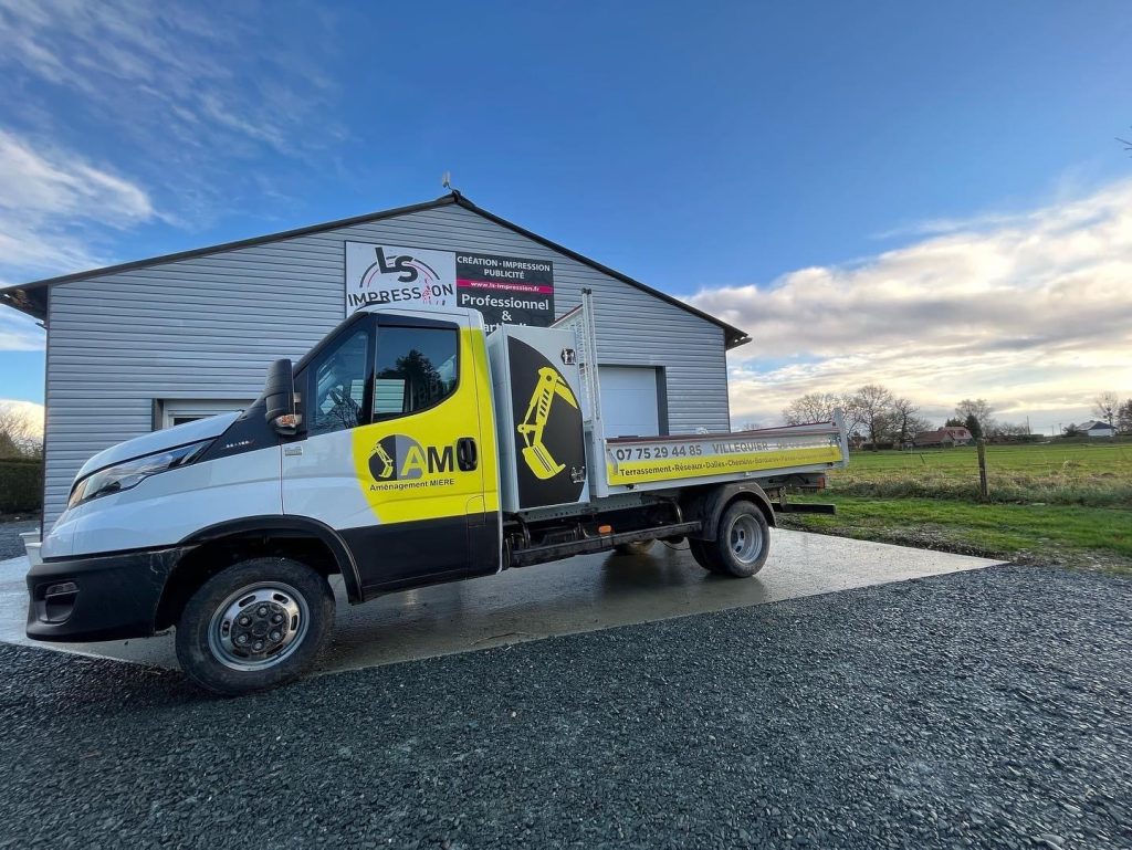 Personnalisation camion benne